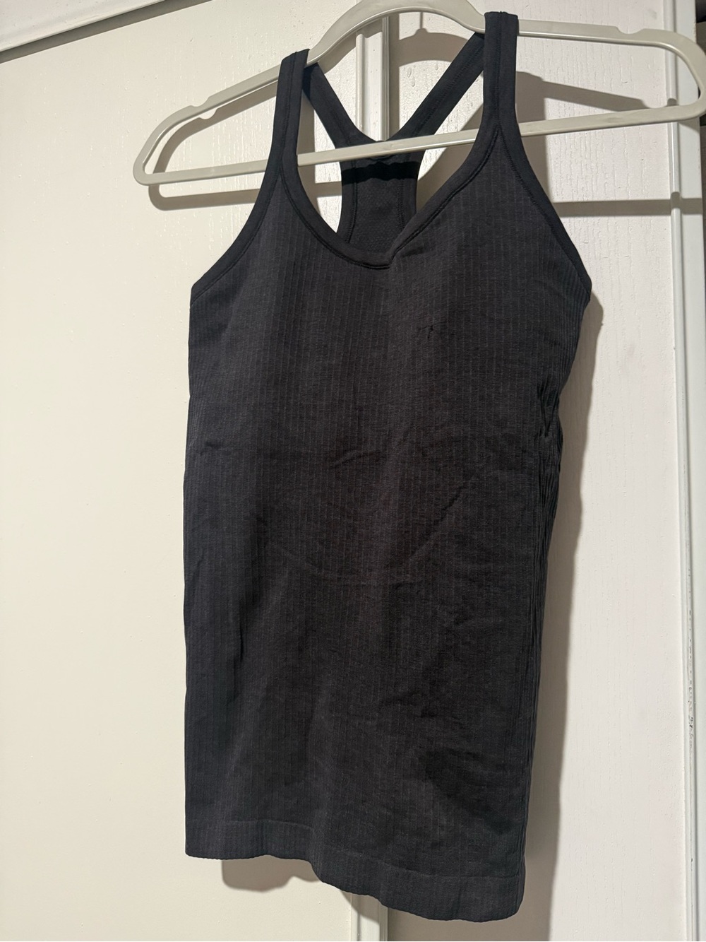 Lululemon Ebb to Street Ribbed Racerback Tank Top Black Size 4